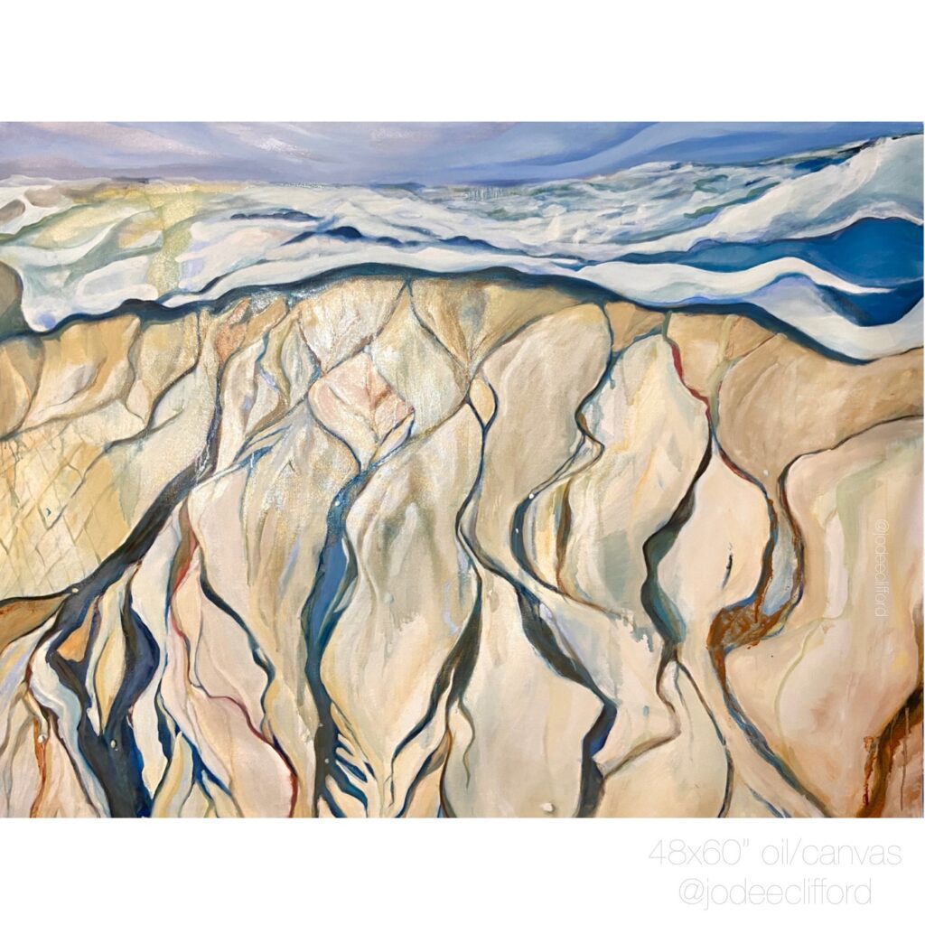 Saltwater Veins, 48x60" oil on canvas