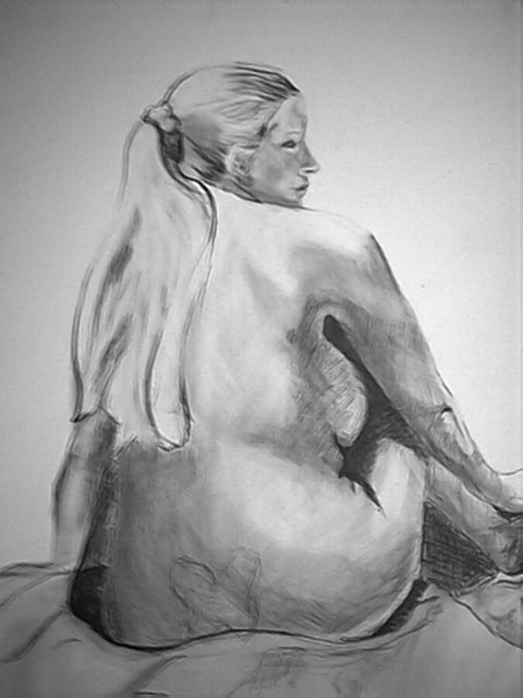 Figure Drawing, Graphite on Arches 2002